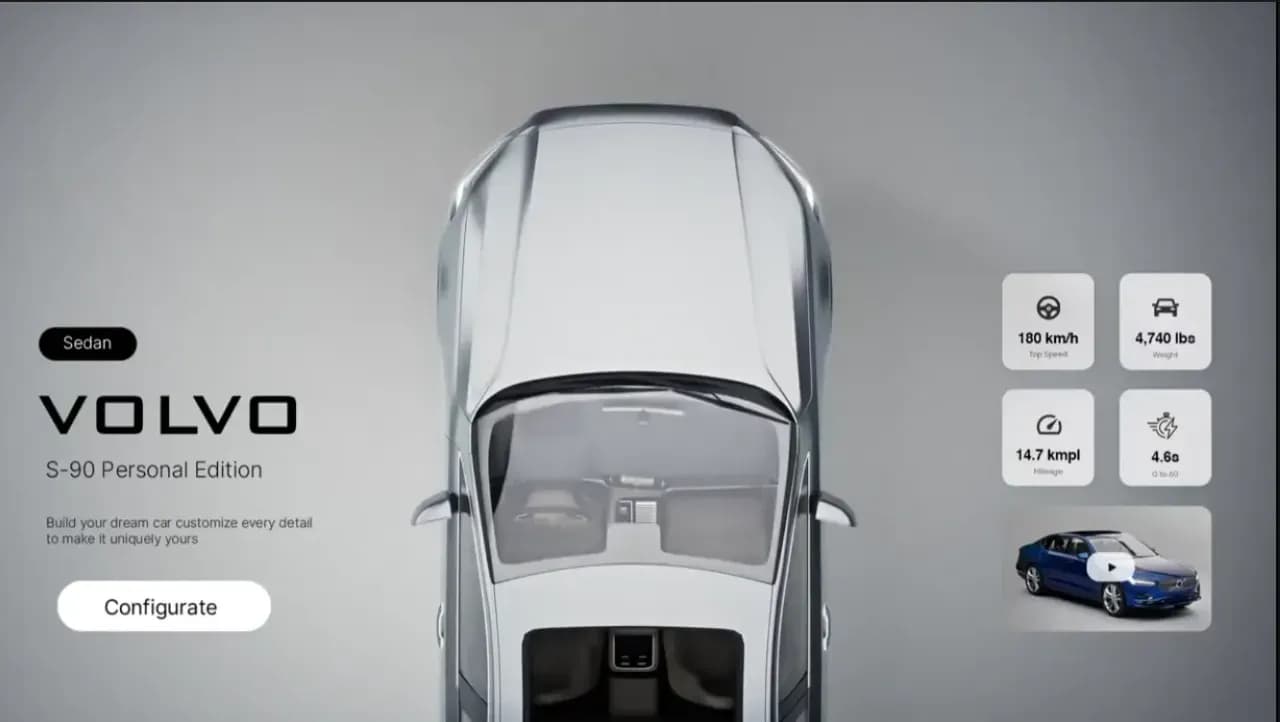  Volvo Configurator.