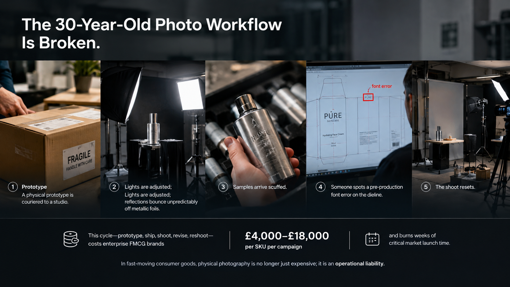 Physical Studio Bottleneck vs 3D CGI Master Digital Twin