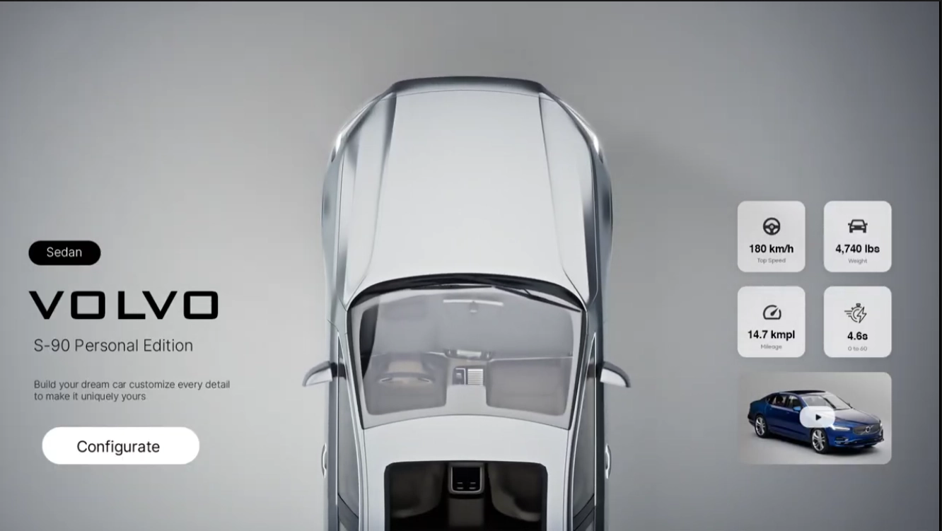 Volvo S-90 Configurator
