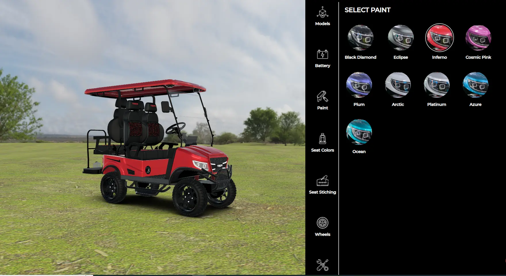 Golf Cart Configurator
