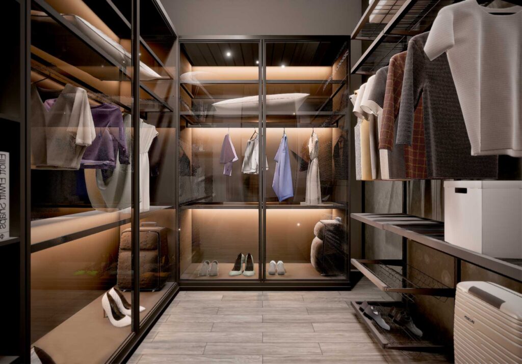 interior design of a Luxurious Closet
